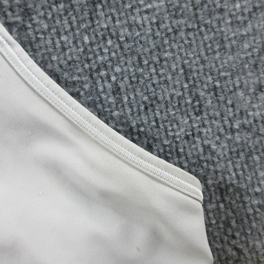 Nike Sports Bra Womens Medium Gray Dri-FIT Racerback Wireless Logo Athletic